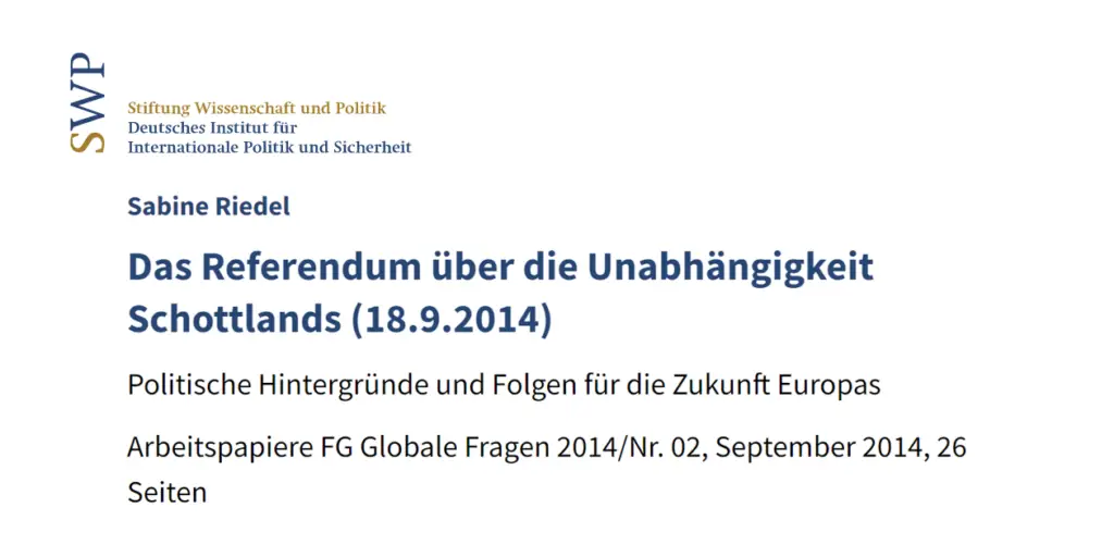 S. Riedel 2014 1 Schottland Referendum 2014